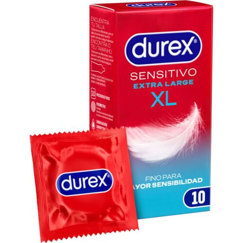 Kondomi Durex Sensitivo XL - Suurempi koko ja ohuempi rakenne