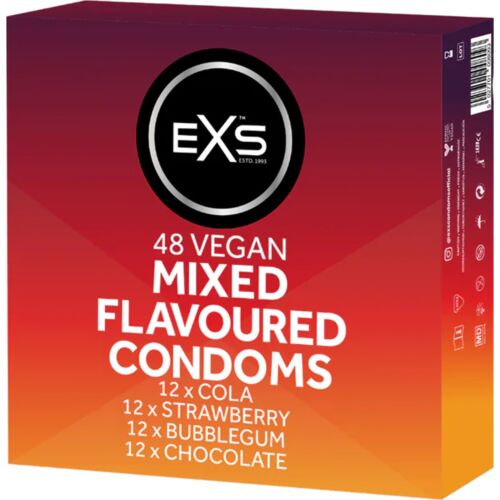 EXS Mixed flavours kondomit, 48 kappaletta