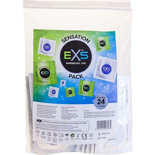 Kondomit Exs Sensation Pack 24 kpl - Herkkyyttä ja tekstuuria