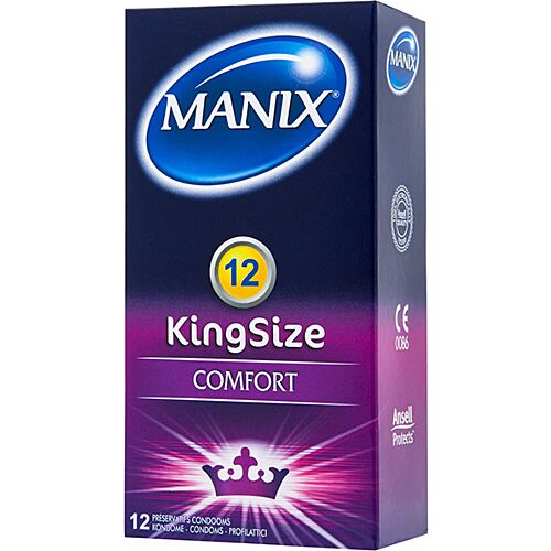 Kondomi Manix King Size 12 kpl - Mukautuva istuvuus
