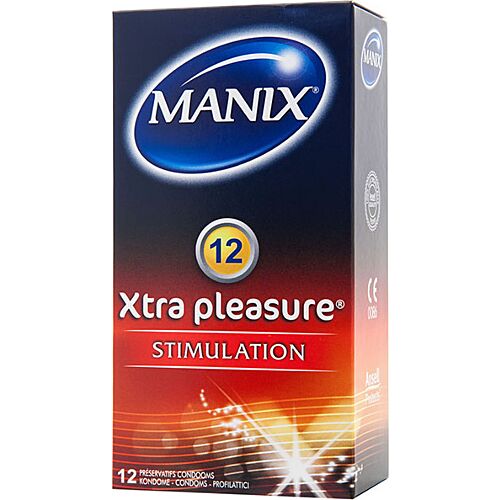Kondomi Manix Xtra Pleasure 12 kpl