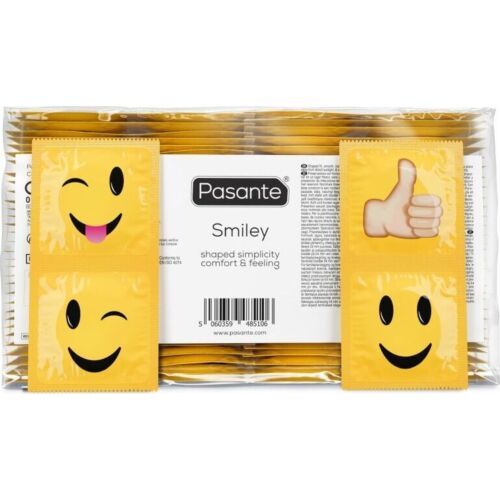 Kondomi Pasante Smiley 144 kpl hauskoilla kuvilla