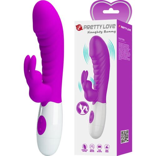 Vibraattori Pretty Love Naughty Bunny - Kaksinkertainen stimulaatio
