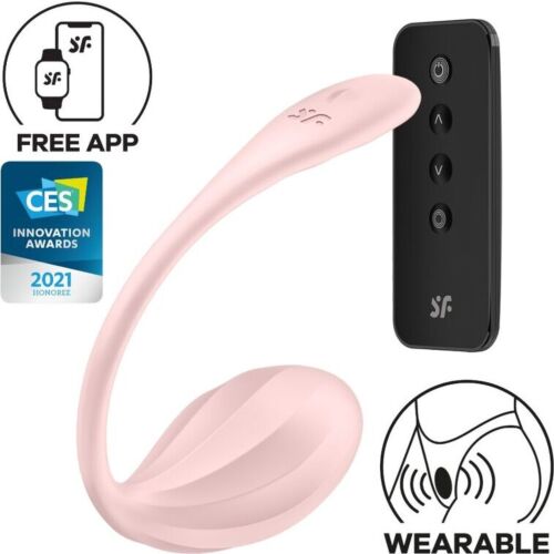 Vibraattori SATISFYER Ribbed Petal kaukosäätimellä