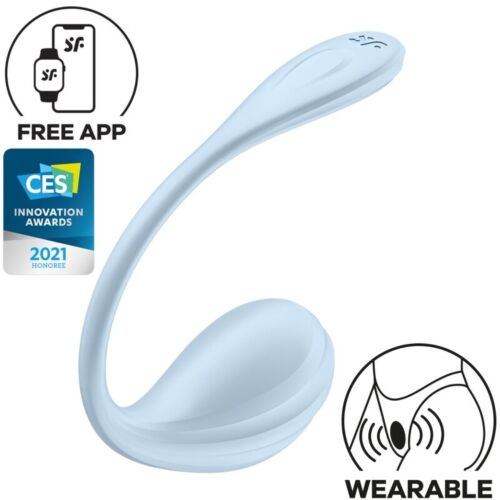 Vibraattori Satisfyer Smooth Petal älypuhelinyhteydellä