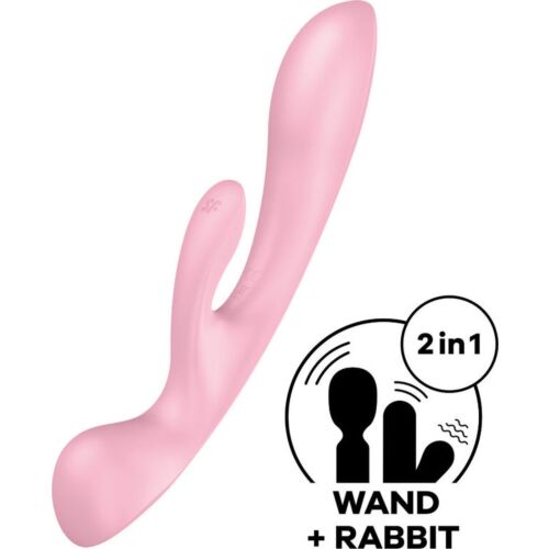 Vibraattori Satisfyer Triple Oh kolmoismoottorilla