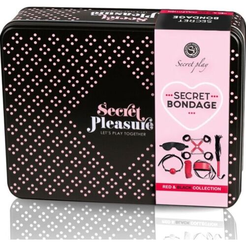 Bondage-setti SECRETPLAY Red Collection 6-osainen