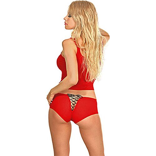 Top lencero Exposed O-L Lace Up Tank L/XL