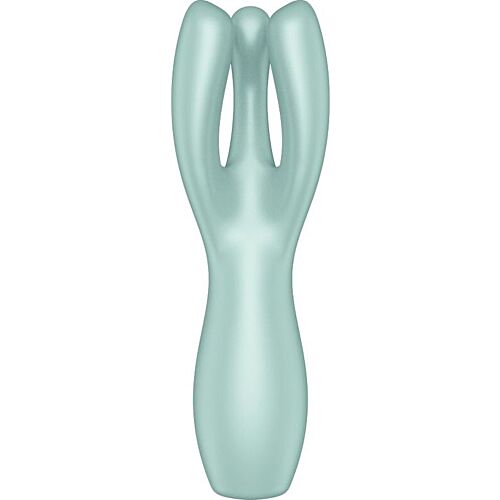 Vibraattori Satisfyer Threesome 3 joustavilla käsillä