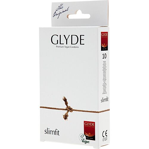 Kondomi Glyde Ultra Slimfit 10 kpl - Vegaaninen ja ohut