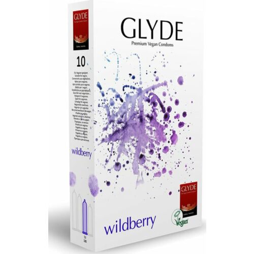 Kondomi Glyde Ultra Wildberry 10 kpl | Vegaaninen maku