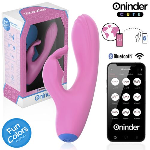 Vibraattori ONINDER CUTE Love Bunny kaksinkertaisella stimulaatiolla