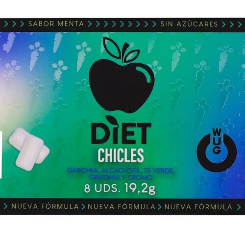 WUG GUM WUG DIET - Sokerittomat toiminnalliset purukumit