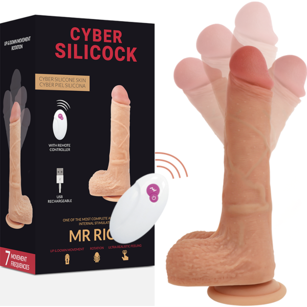 Cyber Silicock Vibraattori Mr Rick 20,9 cm etäohjauksella