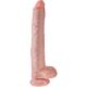 Dildo King Cock 35.6 cm realistisella tekstuurilla
