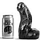 Dildo ALL BLACK 17 CM realistinen musta