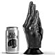 Dildo Dildofisting All Black 21 cm ergonomisella muotoilulla