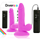 Dildo Diversia 17 cm joustavalla värinällä