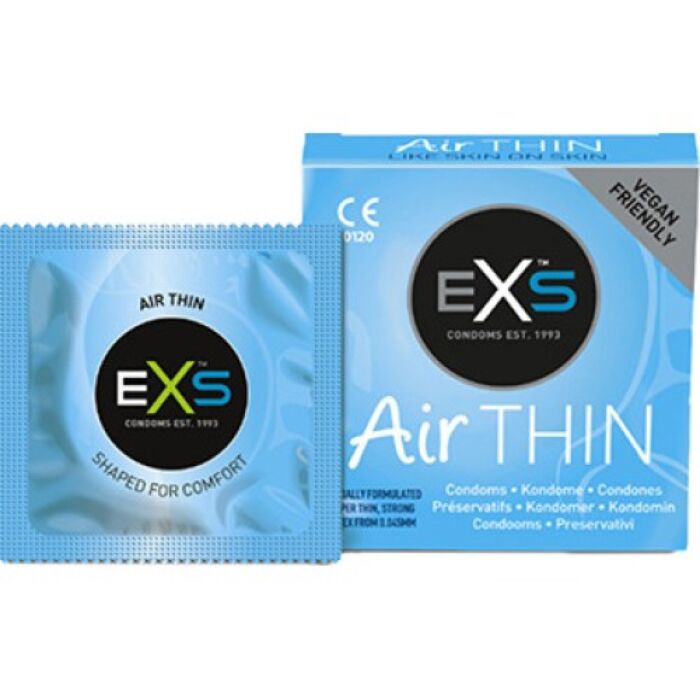 Exs Air Thin -kondomit, erityisen ohuet, 3 kpl
