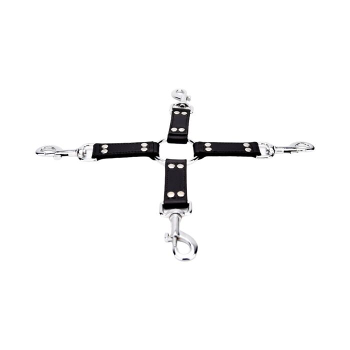 Rajoitusvälineet Bound Leather 4 Way Hog Tie Rajoitusvälineet Bound Leather 4 Way Hog Tie