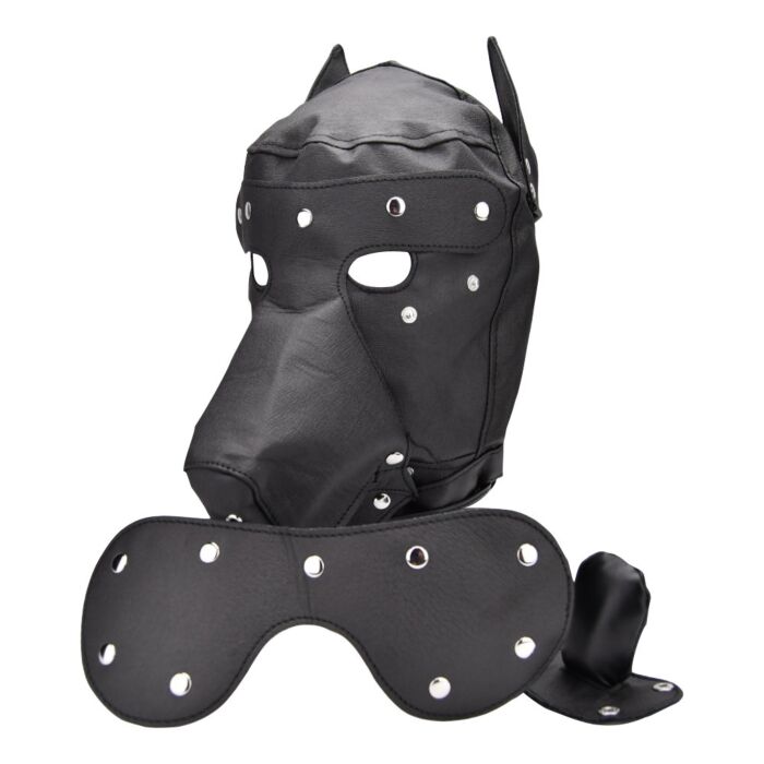Bondage Hoods Bound to Please Dog Mask Irrotettavilla Korvilla Bondage Hoods Bound to Please Dog Mask Irrotettavilla Korvilla