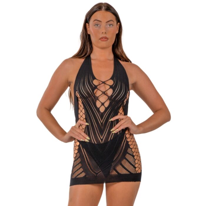 Mekko Lace Korsetti-tyylisellä Edessä Mekko Lace Korsetti-tyylisellä Edessä