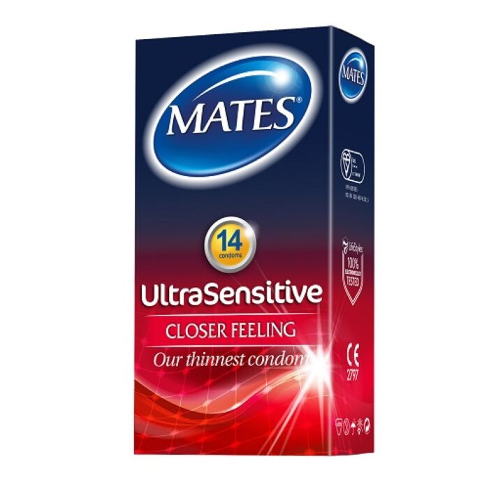 Kondomi Mates Ultra Sensitive 14 Pakkaus Kondomi Mates Ultra Sensitive 14 Pakkaus