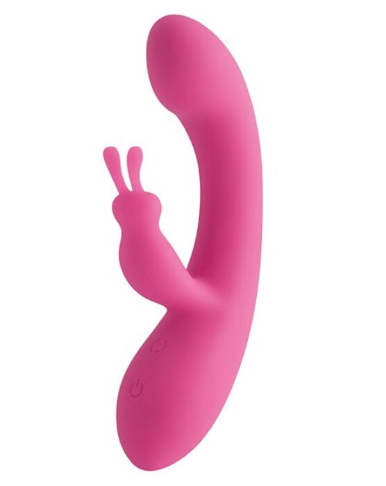 Vibraattori S Pleasures Velvet Love Bunny kaksoisstimulaatiolla