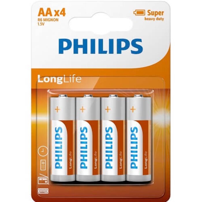 AA Paristot Philips 4 Pack AA Paristot Philips 4 Pack