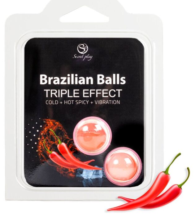 Liukuvoide SECRETPLAY Brazilian Balls Tripla Efekti