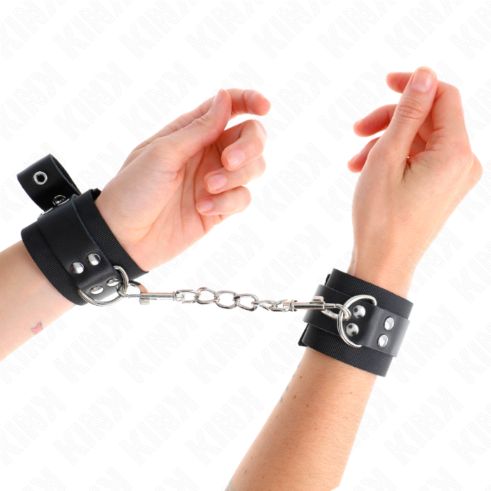 Käsiraudat KINK Nylon säädettävät mustalla hihnalla