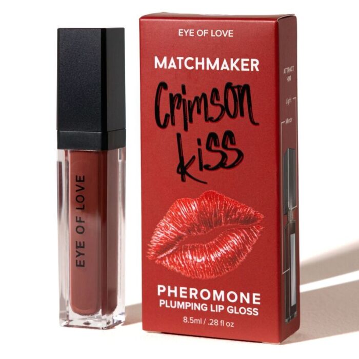 EYE OF LOVE - MATCHMAKER CRIMSON KISS RED LIP GLOSS VOLUMIZING EFFECT WITH PHEROMONES 8.5 ML EYE OF LOVE - MATCHMAKER CRIMSON KISS RED LIP GLOSS VOLUMIZING EFFECT WITH PHEROMONES 8.5 ML