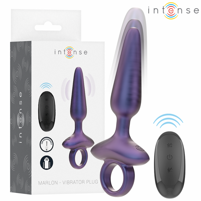 INTENSE - MARLON VIBRATING ANAL PLUG MODEL 4 REMOTE CONTROL INTENSE - MARLON VIBRATING ANAL PLUG MODEL 4 REMOTE CONTROL