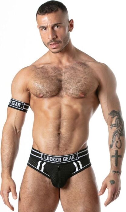 Jock brief -alushousut LOCKER GEAR Sport Mesh, musta, S
