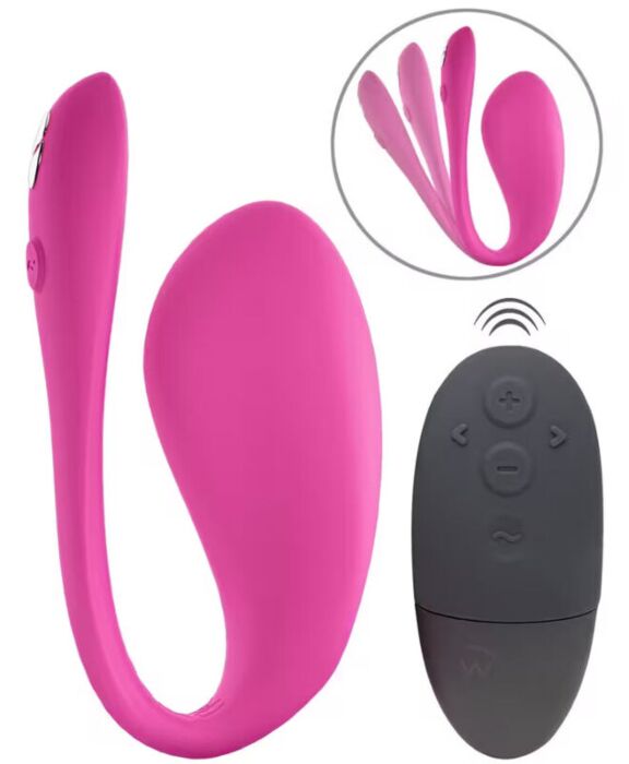 Puettava munavibraattori WE-VIBE JIVE 2 sähköpinkki