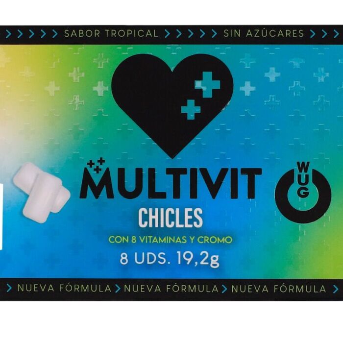 WUG MULTIVIT - FUNCTIONAL MULTIVITAMIN TROPICAL FLAVOUR GUM BLISTER 8 PCS WUG MULTIVIT - FUNCTIONAL MULTIVITAMIN TROPICAL FLAVOUR GUM BLISTER 8 PCS
